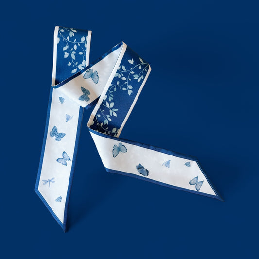 Dark Blue Twilly Scarf